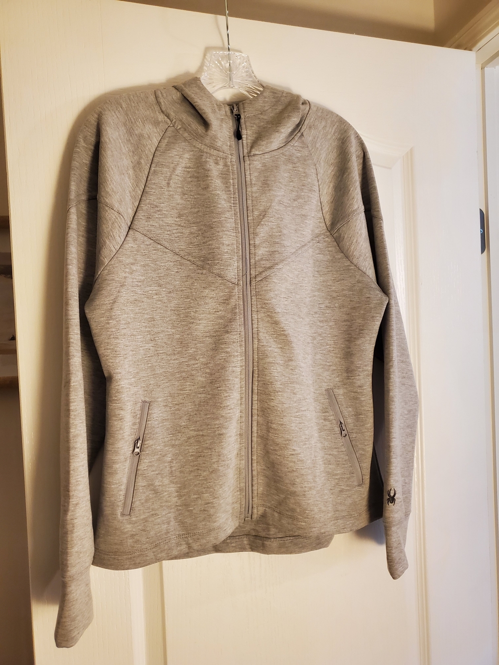 Spyder Women’s Heather Gray Full-Zip Utility Jacket